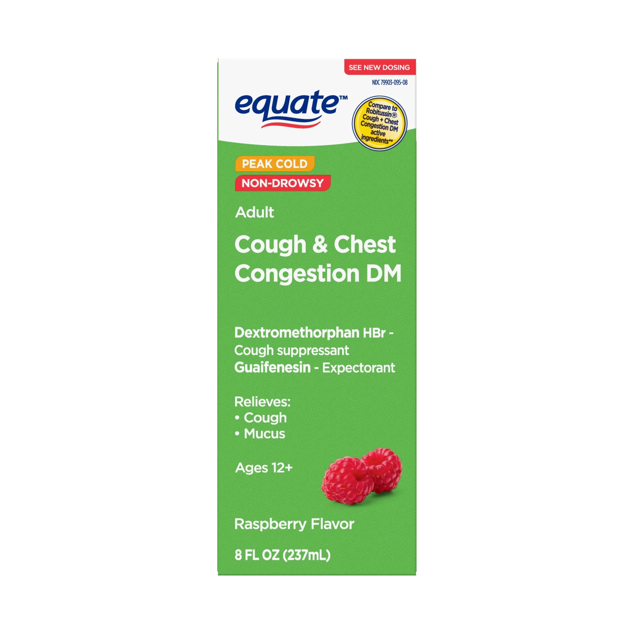 Tussin DM Raspberry Cough Syrup, 8oz,