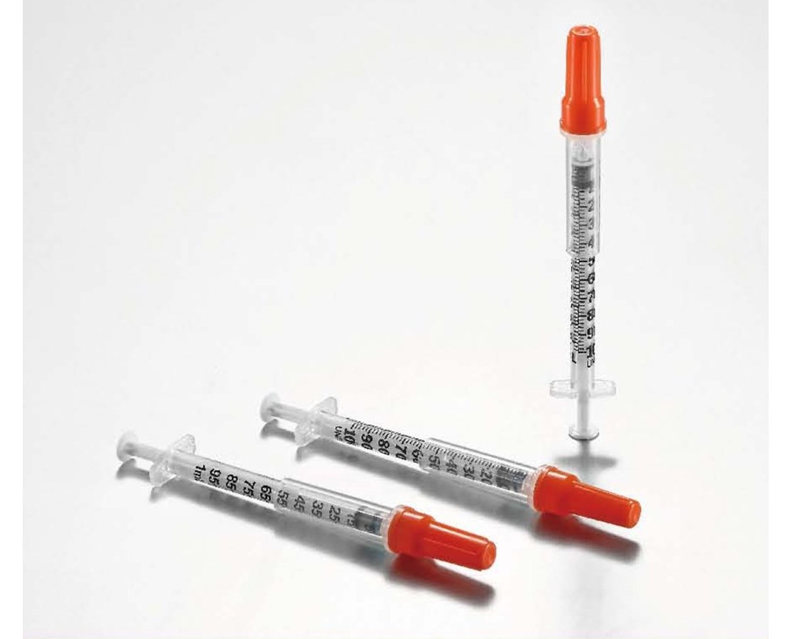 One-Care Insulin Safety Syringe, 1ml, 29G X 1/2