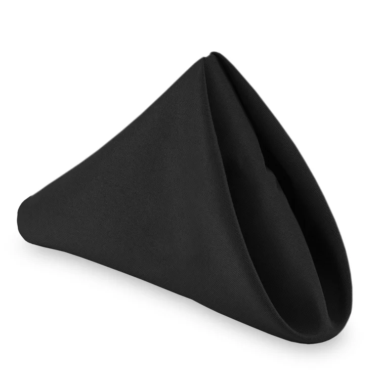 Napkin, Black Poly