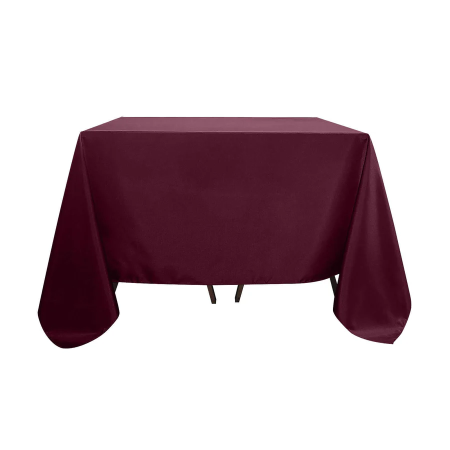 64X64 Burgundy Tablecloth