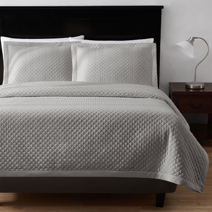 Twin Bedspread 76 X 110 – Gray