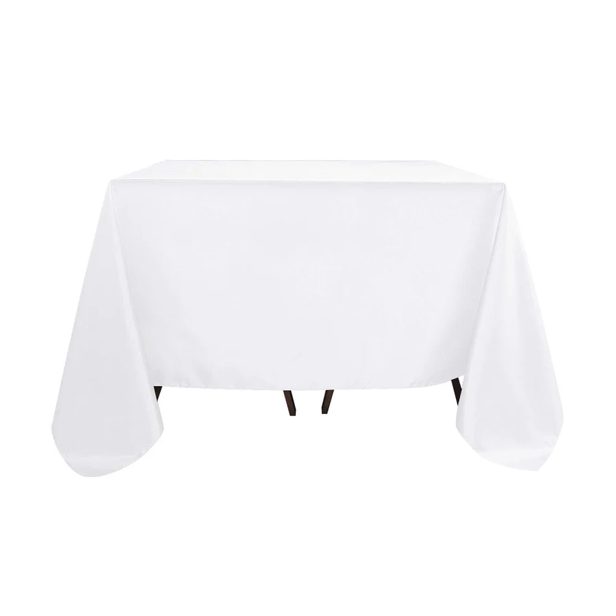 White Tablecloth 62X62