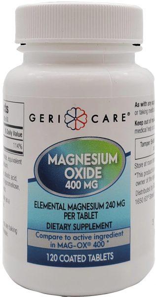 Magnesium Oxide Tabs, 400mg