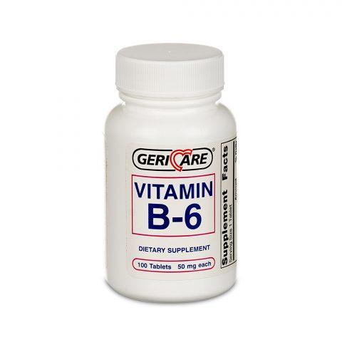 Vitamin B-6, 50mg