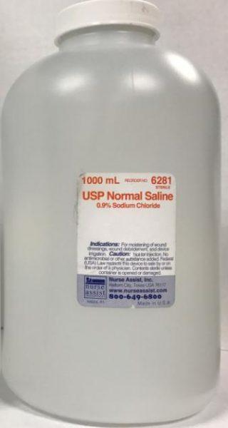 Saline Solution 1,000cc Bottle